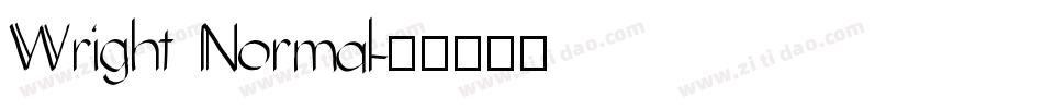 Wright Normal字体转换